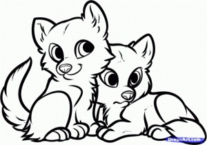 Baby Wolf Coloring Pages   38850