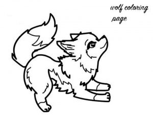 Baby Wolf Coloring Pages   6751
