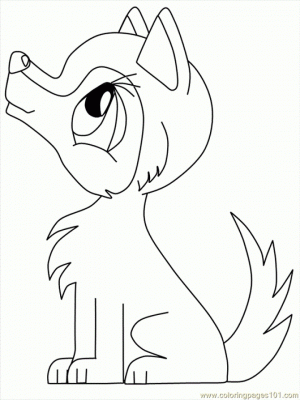 Baby Wolf Coloring Pages   75612