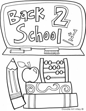 Back to School Coloring Pages for Kindergarten   73610