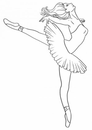 Ballerina Coloring Pages for Kids   34731