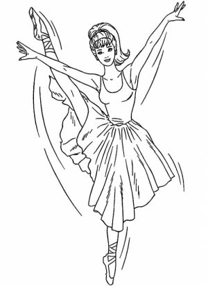 Ballerina Coloring Pages for Kids   89623