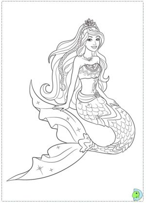 Barbie Coloring Pages for Toddlers   dl53x