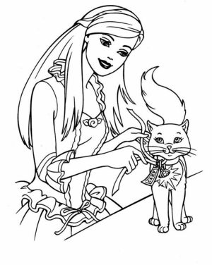 Barbie Coloring Pages Free for Kids   e9bnu