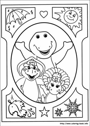 Barney and Friends Coloring Pages Free to Print   21748