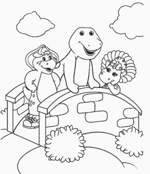 Barney and Friends Coloring Pages Free to Print   43786