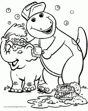 Barney and Friends Coloring Pages Free to Print   64725