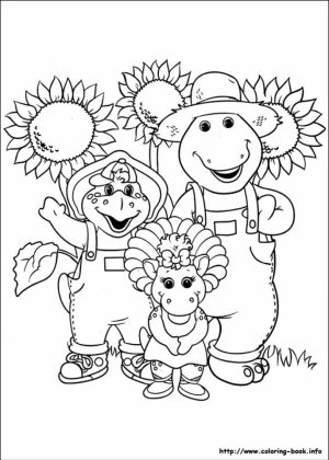 Barney Coloring Pages Printable for Kids   11732