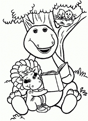 Barney Coloring Pages Printable for Kids   44867