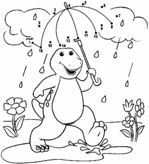 Barney Coloring Pages Printable for Kids   66378