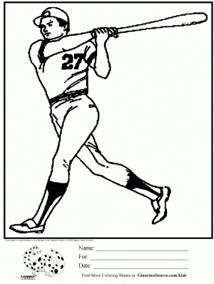 Baseball Coloring Pages for Kids   31772