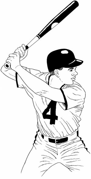 Baseball Coloring Pages for Kids   55728