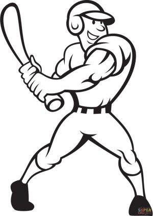 Baseball Coloring Pages for Kids   93864