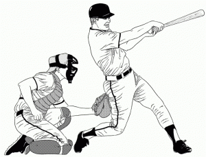 Baseball Coloring Pages Free   41775