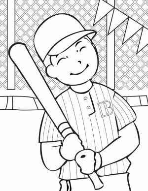 Baseball Coloring Pages Free   42664