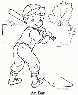 Baseball Coloring Pages Online   07896
