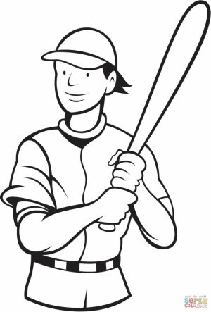 Baseball Coloring Pages to Print Out   46128