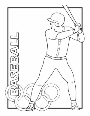 Baseball Coloring Pages to Print Out   63778