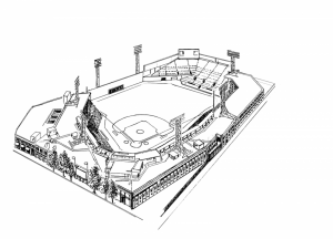 Baseball Field Coloring Pages to Print    84628