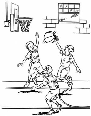 Basketball Coloring Pages Free Printable   655762