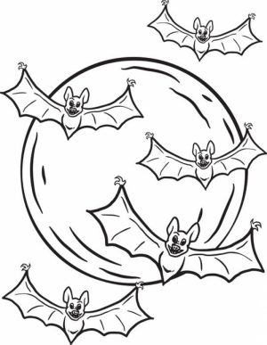 Bat Coloring Pages Free   06784