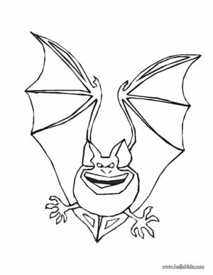 Bat coloring pages scary   90021