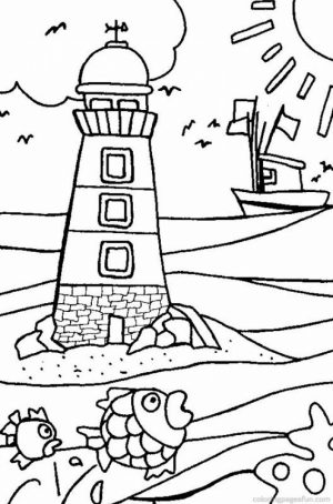 Beach Coloring Pages Free Printable   EYPUX
