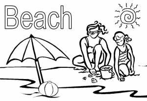 Beach Coloring Pages Free Printable   S4VX7