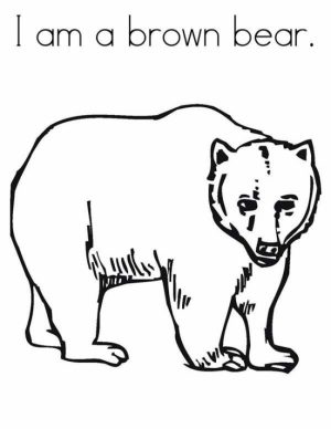 Bear Coloring Pages Free to Print   316ah