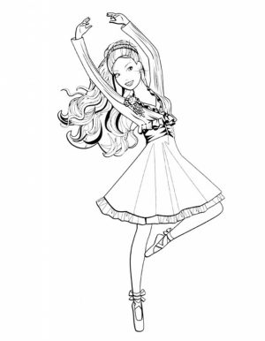 Beautiful Ballerina Coloring Pages   22753