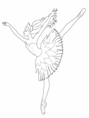 Beautiful Ballerina Coloring Pages   556734