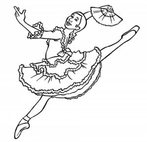 Beautiful Ballerina Coloring Pages   88623