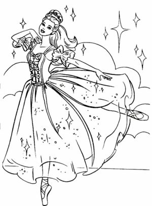 Beautiful Ballerina Coloring Pages   990834