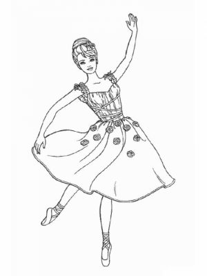 Beautiful Ballerina Coloring Pages   99751