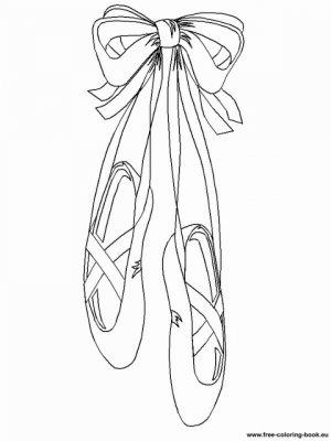 Beautiful Ballerina Shoes Coloring Pages   77654