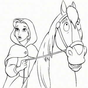Belle Coloring Pages Disney Princess for Girls   74521