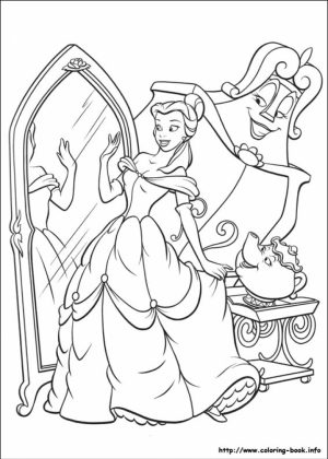 Belle Coloring Pages Disney Princess for Girls   84550