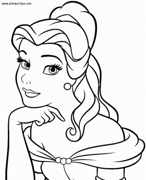 Belle Coloring Pages Printable   15287