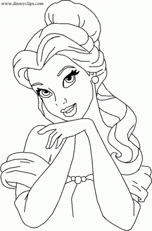 Belle Coloring Pages Printable   39104