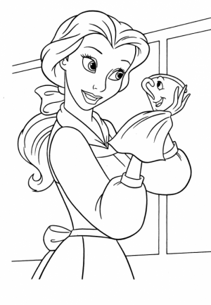 Belle Coloring Pages to Print for Girls   46281