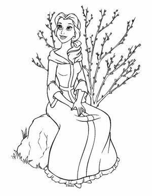 Belle Coloring Pages to Print for Girls   58301