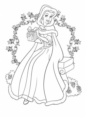 Belle Disney Princess Coloring Pages Printable   36281