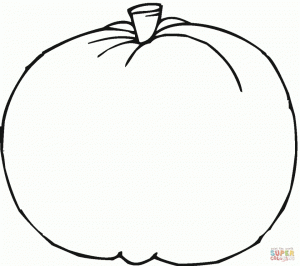 Blank Pumpkin Coloring Pages for Kids   72619
