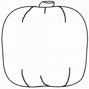 Blank Pumpkin Coloring Pages for Kids   89416