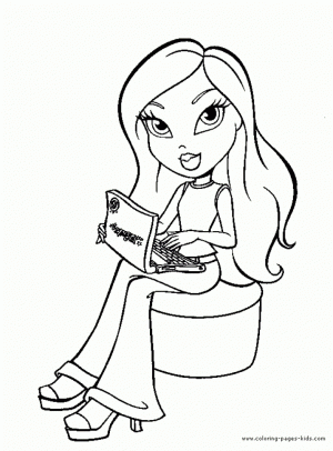 Bratz Dolls Coloring Pages   at490