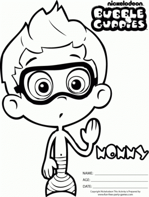 Bubble Guppies Coloring Pages Free Printable   655752