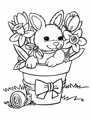 Bunny Coloring Pages Free Printable   38896