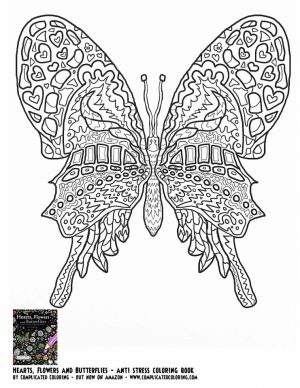 Butterfly Coloring Pages Adults Printable   ayu5