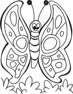 Butterfly Coloring Pages for Preschoolers   856cv