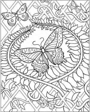 Butterfly Coloring Pages to Print for Adults   17851